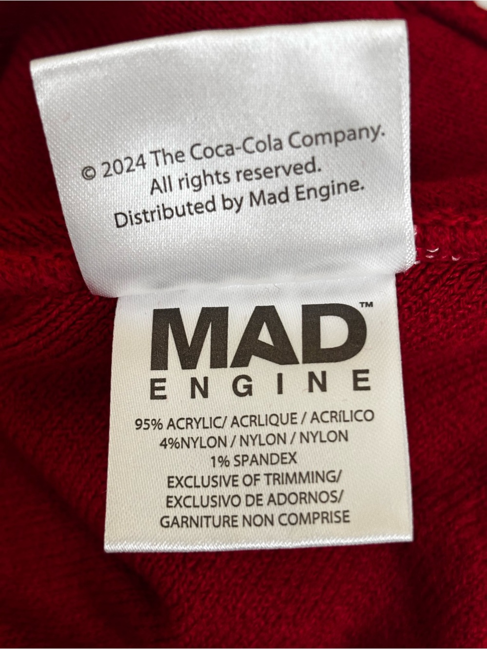 Coke Red Checked Beanie NWT - Picture 5 of 6